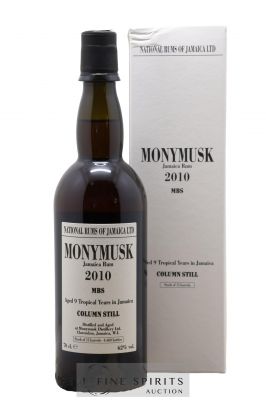 Monymusk 9 years 2010 Velier Column Still Mark MBS - One of 4660 - bottled 2019 LM&V National Rums of Jamaica 