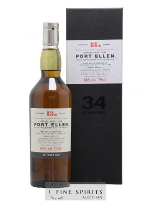 Port Ellen 34 years 1978 Of. 13th Release Natural Cask Strength - One of 2958 - bottled 2013 Limited Edition   - Lot de 1 Bouteille