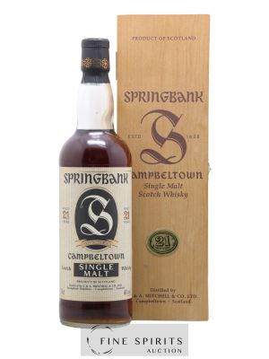 Springbank 21 years Of. Parchment Label   - Lot de 1 Bouteille