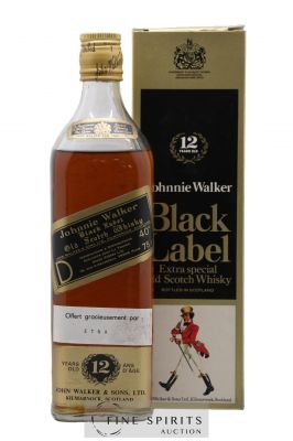 Johnnie Walker 12 years Of. Black Label (75cl.)   - Lot of 1 Bottle