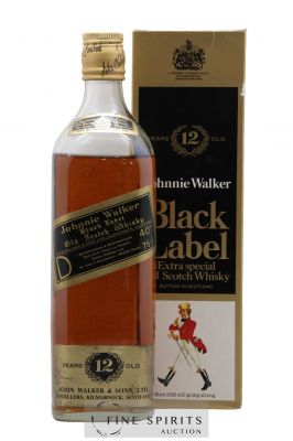 Johnnie Walker 12 years Of. Black Label (75cl.)   - Lot of 1 Bottle