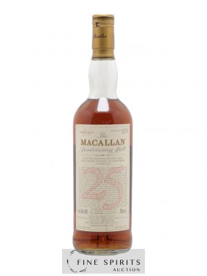 Macallan (The) 25 years 1965 Of. Anniversary Malt bottled 1991 Special Bottling (75cl.)   - Lot de 1 Bouteille