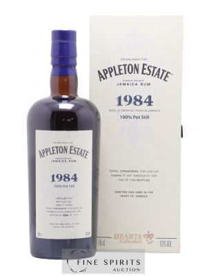 Appleton Estate 37 years 1984 Of. Pot Still Cask n°3391 through n°3399 - One of 1800 - bottled 2021 Hearts Collection   - Lot de 1 Bouteille