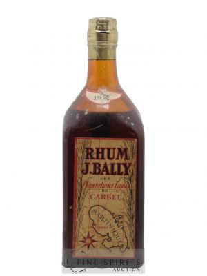 J. Bally 1924 Of. Plantations Lajus du Carbet (75cl.)   - Lot de 1 Bouteille