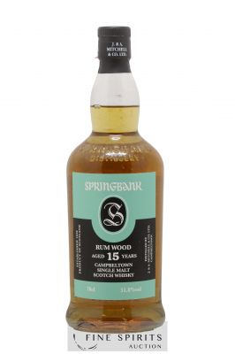 Springbank 15 years 2003 Of. Rum Wood One of 9000 - bottled 2019 ---- - Lot de 1 Bouteille
