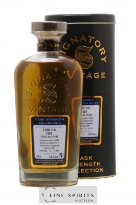 Caol Ila 30 years 1983 Signatory Vintage Cask n°5301 - One of 253 - bottled 2014 Cask Strength Collection ---- - Lot de 1 Bouteille