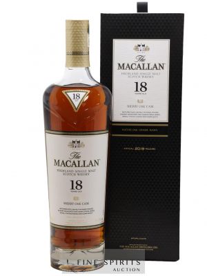 Macallan (The) 18 years Of. Sherry Seasoned Oak Casks from Jerez - Annual 2019 Release   - Lot de 1 Bouteille