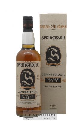 Springbank 21 years Of. Parchment Label   - Lot of 1 Bottle