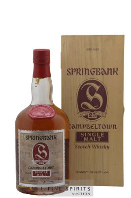 Springbank 25 years Of. Dumpy Red Wax   - Lot de 1 Bouteille