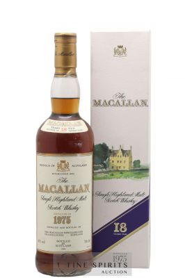 Macallan (The) 18 years 1975 Of. Sherry Wood Matured - bottled 1994 ---- - Lot de 1 Bouteille Macallan (The) 18 years 1975 Of. Sherry Wood Matured - bottled 1994 ---- - Lot de 1 Bouteille