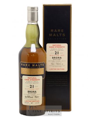 Brora 21 years 1977 Of. Rare Malts Selection Natural Cask Strengh - bottled 1998 Limited Edition ---- - Lot de 1 Bouteille