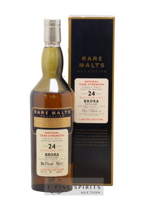 Brora 24 years 1977 Of. Rare Malts Selection Natural Cask Strengh - bottled 2001 Limited Edition ---- - Lot de 1 Bouteille