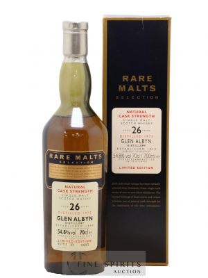 Glen Albyn 26 years 1975 Of. Rare Malts Selection Natural Cask Strengh - bottled 2002 Limited Edition   - Lot of 1 Bottle