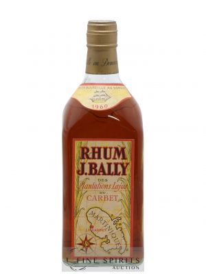 J. Bally 1960 Of. Plantations Lajus du Carbet   - Lot of 1 Bottle