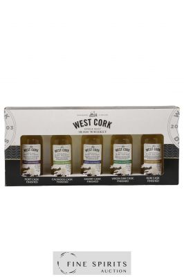 West Cork Of. Set of 5x5cl. Port - Calvados - Sherry - Virgin Oak - Rum finished ---- - Lot de 1 Box