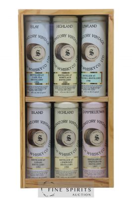 Signatory Vintage Sample Box Of. Caol Ila - Mortlach - Littlemill - Ledaig - Linkwood - Springbank Set of 6x5cl.   - Lot de 1 Coffret