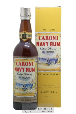 Caroni 18 years Velier Navy Rum 90° Proof - bottled 2018 Celebrating the 100th Anniversary Extra Strong ---- - Lot de 1 Bottle