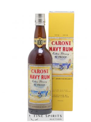 Caroni 18 years Velier Navy Rum 90° Proof - bottled 2018 Celebrating the 100th Anniversary Extra Strong  Caroni 18 years Velier Navy Rum 90° Proof - bottled 2018 Celebrating the 100th Anniversary Extra Strong