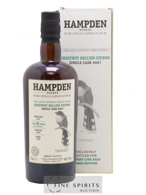 Hampden 8 years 2012 Of. Mark OWH Single Cask n°667 - One of 250 - bottled 2020 Whisky Live Paris 2020 Birds Series ---- - Lot de 1 Bouteille