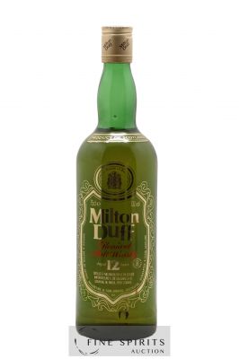 Miltonduff 12 years Of. Green glas label 