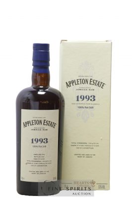 Appleton Estate 29 years 1993 Of. Pot Still Cask n°413487 through n°413499 - One of 3600 - bottled 2022 Hearts ---- - Lot de 1 Bouteille