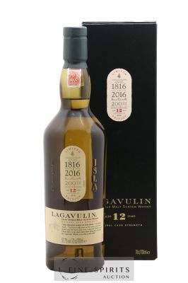 Lagavulin 12 years Of. Natural Cask Strength bottled 2016 200th Anniversary Limited Edition ---- - Lot de 1 Bouteille