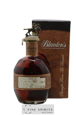 Blanton's Of. Warehouse H - Single Barrel n°585 - dumped 2022 ---- - Lot de 1 Bouteille