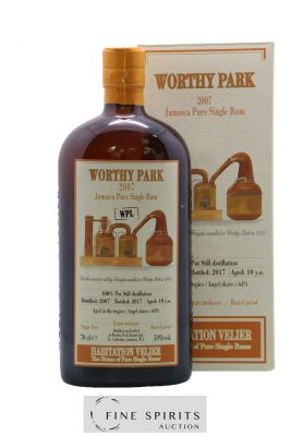 Worthy Park 10 years 2007 Of. WPL bottled 2017 Habitation Velier ---- - Lot de 1 Bouteille