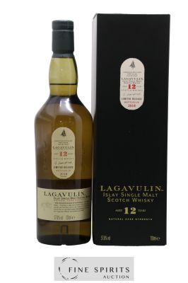 Lagavulin 12 years Of. Natural Cask Strength bottled 2018 Limited Release ---- - Lot de 1 Bouteille