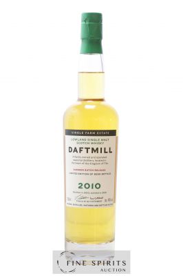 Daftmill 2010 Of. Single Farm Estate Summer Batch Release - bottled 2021 Limited Edition of 6250 bottles 
