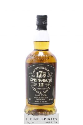 Springbank 12 years Of. 175 Anniversary One of 12000 ---- - Lot de 1 Bouteille