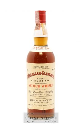 Macallan Glenlivet 35 years 1938 Gordon & MacPhail Sherry Wood Finish (75cl.) ---- - Lot de 1 Bottle