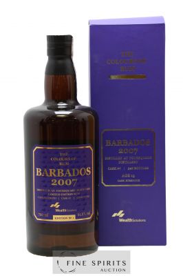 Foursquare 13 years 2007 Wealth Solutions Barbados n°1 Cask n°7 - One of 328 - bottled 2021 The Colours of Rum ---- - Lot de 1 Bouteille