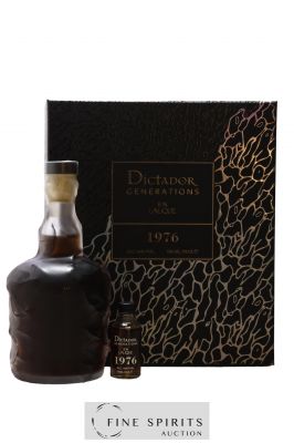 Dictador 1976 Of. Generations En Lalique (Set of 1x70cl. & 1x3cl.) ---- - Lot de 1 Bottle